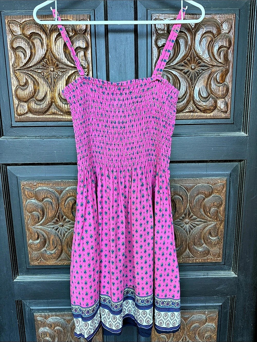 Juicy Couture Y2K Floral Mini Dress in Pink & Blue Size Small Like New